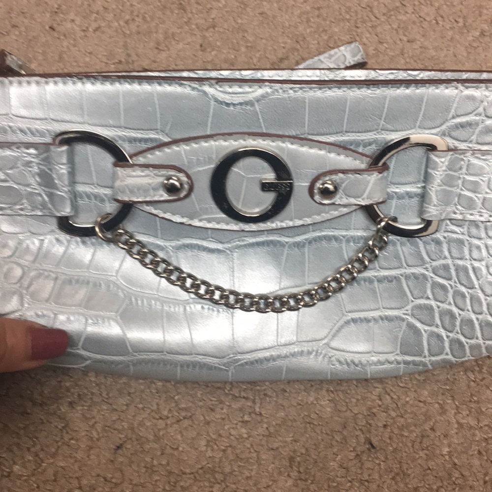 Guess metallic clutch